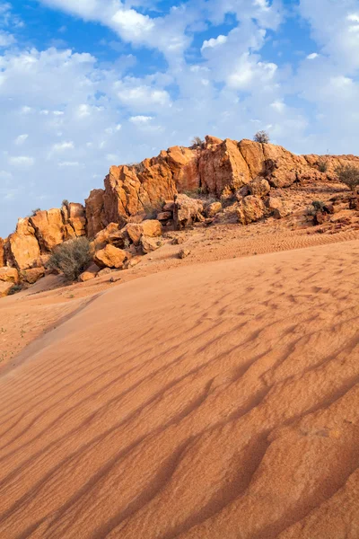 Deserto e rochas em Dubai — Fotografia de Stock