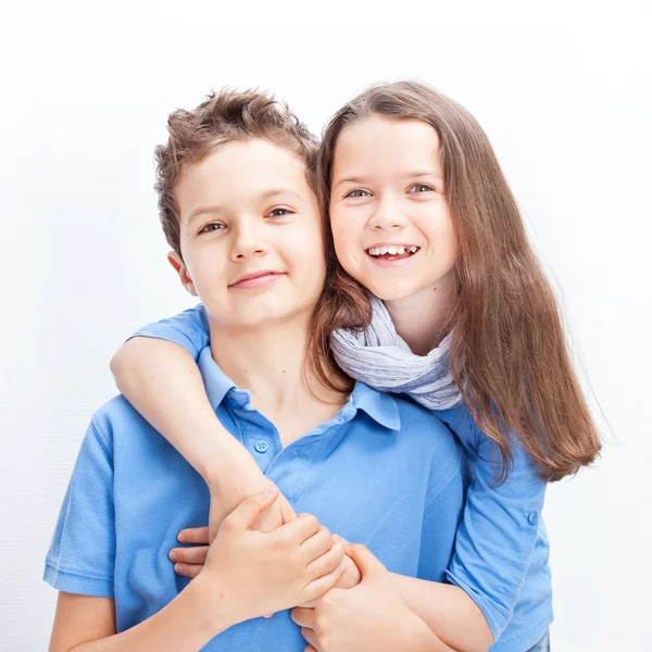 Fratello e sorella — Foto Stock