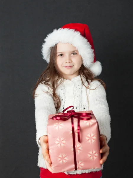 Carino ragazza di Natale — Foto Stock