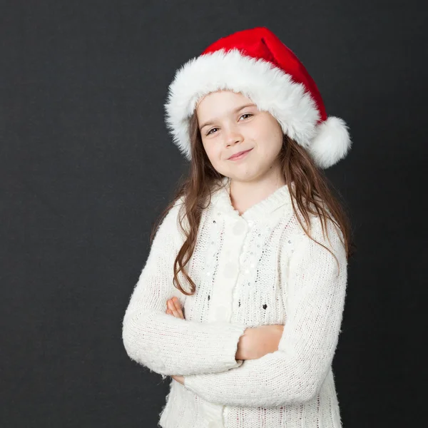 Menina de Natal bonito — Fotografia de Stock