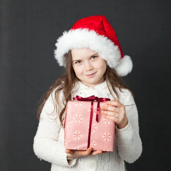 Sevimli Noel kız — Stok fotoğraf