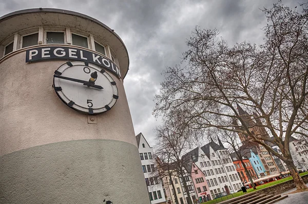 Rhine level in Cologne — Stock Photo, Image