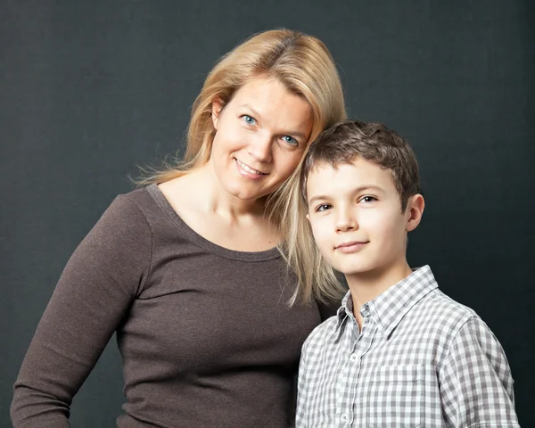 Moeder en zoon — Stockfoto
