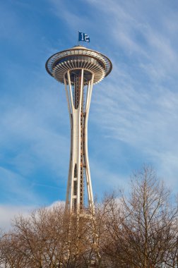 spaceneedle İstanbul ve seahawks bayrağı