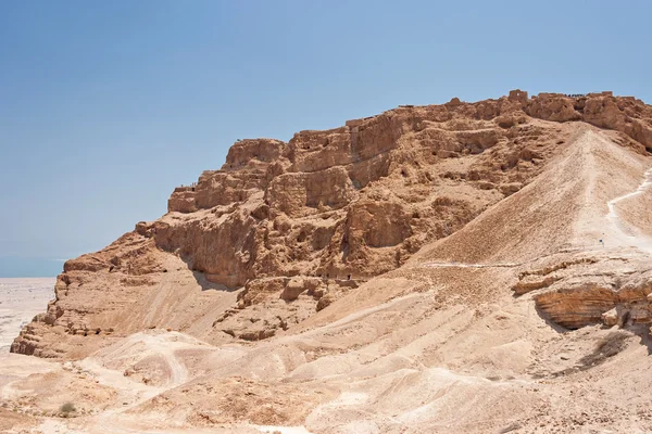 Romerska ramp på masada i israel — Stockfoto