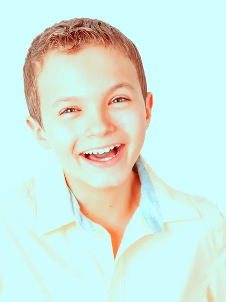 Portrait of a teenage boy in retro style — Stock Photo, Image