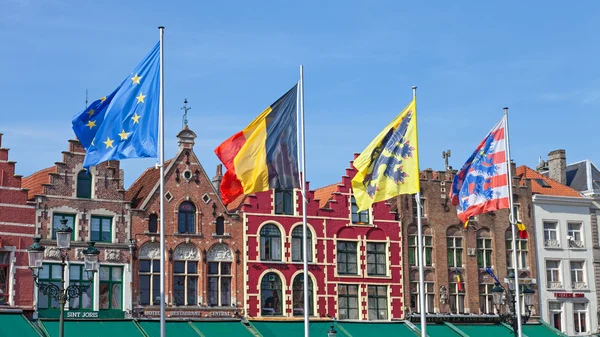 Bruges Bayraklarda — Stok fotoğraf