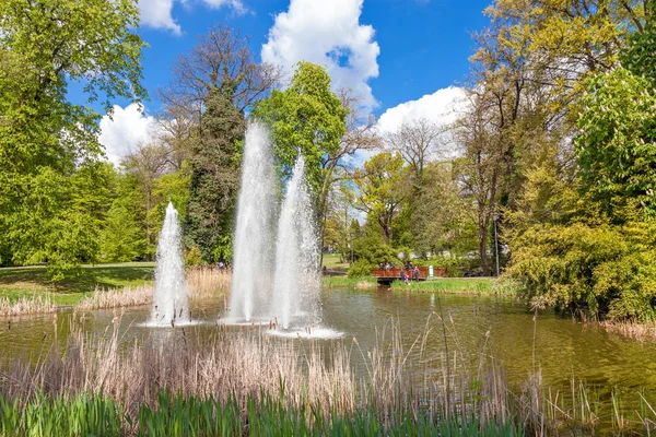 Fontana d'acqua nel Parco Comunale — Foto Stock