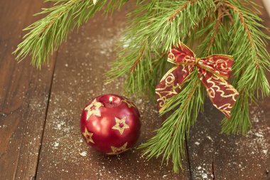 ahşap arka plan Christmas mum