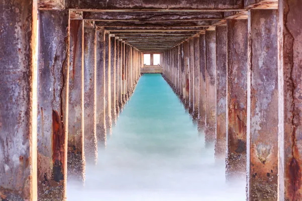 Південь jetty вечір Стокове Фото