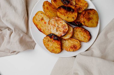 Fresh backed bread, closeup. 