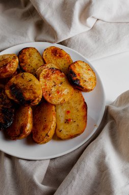 Fresh backed bread, closeup. 