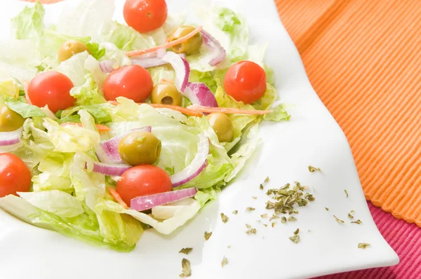 Frischer Salat mit Gemüse — Stockfoto