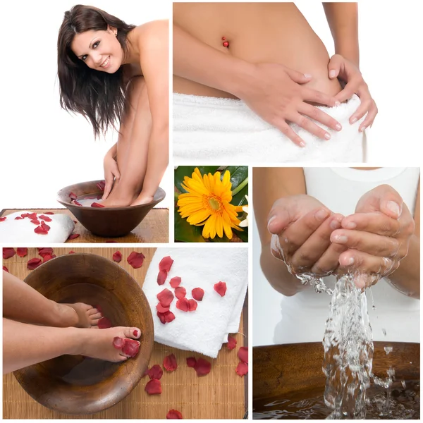 Relax and spa beauty and bodycare composition — Stock Photo, Image