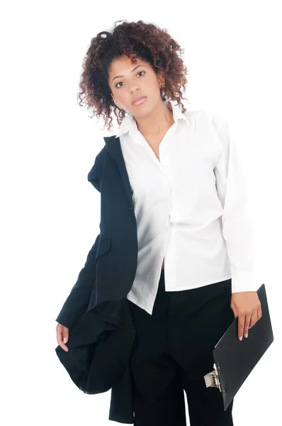 Affärskvinna efter jobbet — Stockfoto