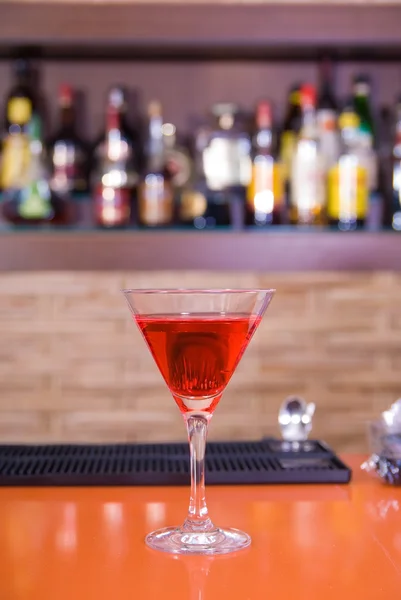 Red martini drink cocktail — Stock Photo, Image
