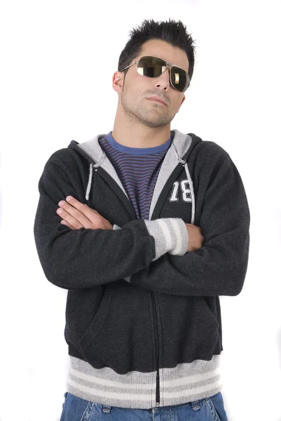 Jonge man met zonnebril — Stockfoto
