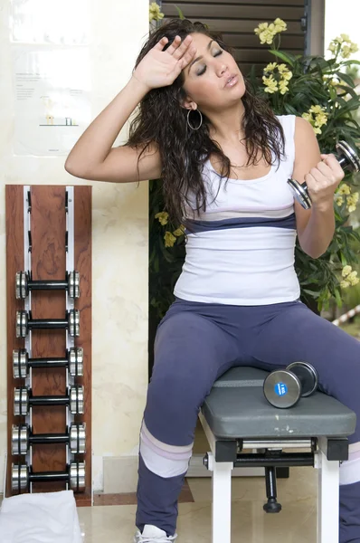 Woman doing exercises — Stock Photo, Image