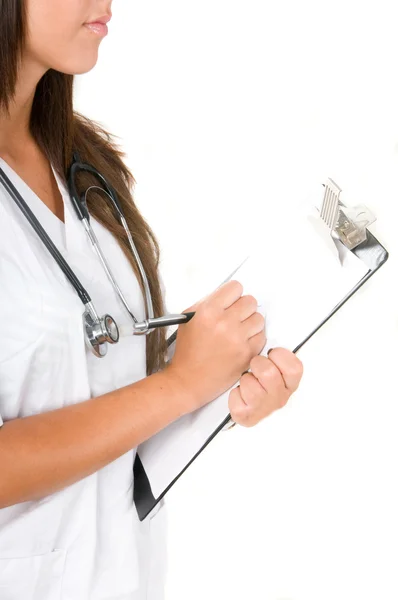 Medical doctor with stethoscope — Stock Photo, Image