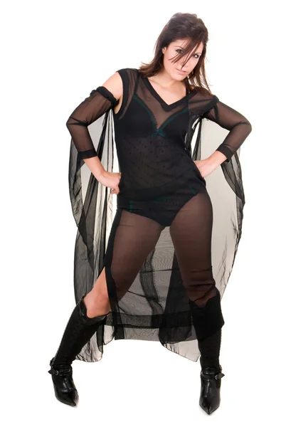 Donna sexy strega Halloween — Foto Stock