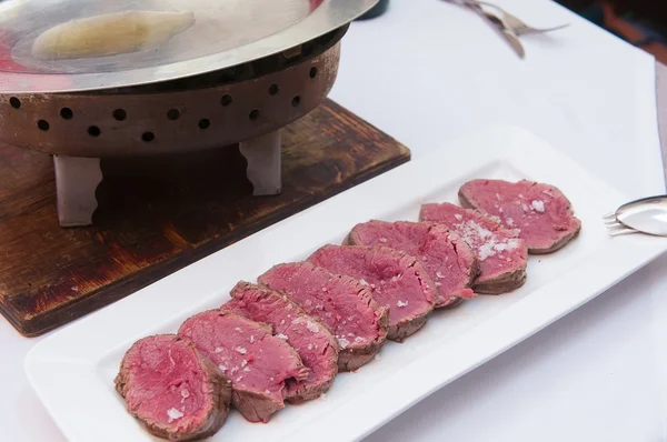 Chateaubriand ya da bonfile biftek — Stok fotoğraf