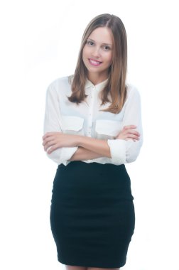 iş kadını ile çapraz kol