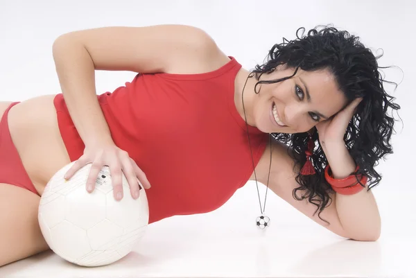 Sexy voetbal of de voetbal-speler — Stockfoto