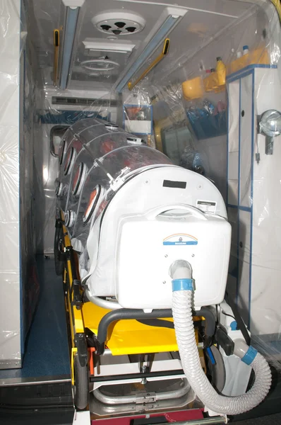 Equipamentos médicos para a pandemia de ebola ou vírus — Fotografia de Stock