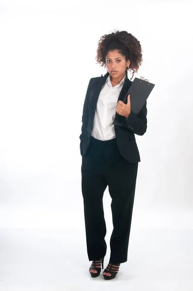 Afro Amerikaanse Zakenvrouw Haar Jaspak — Stockfoto