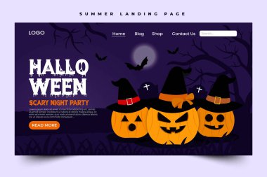 Cadılar Bayramı temalı grafik tasarım şablonu basit ve zarif tasarımı özelleştirmesi kolay