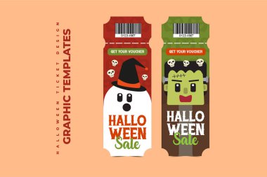 Cadılar Bayramı temalı grafik tasarım şablonu basit ve zarif tasarımı özelleştirmesi kolay