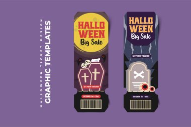 Cadılar Bayramı temalı grafik tasarım şablonu basit ve zarif tasarımı özelleştirmesi kolay