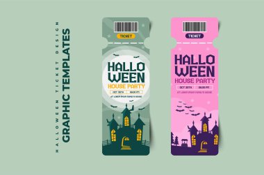 Cadılar Bayramı temalı grafik tasarım şablonu, basit ve zarif tasarımı özelleştirmesi kolay