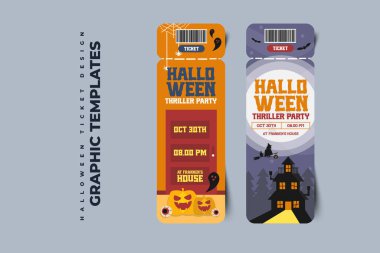 Cadılar Bayramı temalı grafik tasarım şablonu, basit ve zarif tasarımı özelleştirmesi kolay