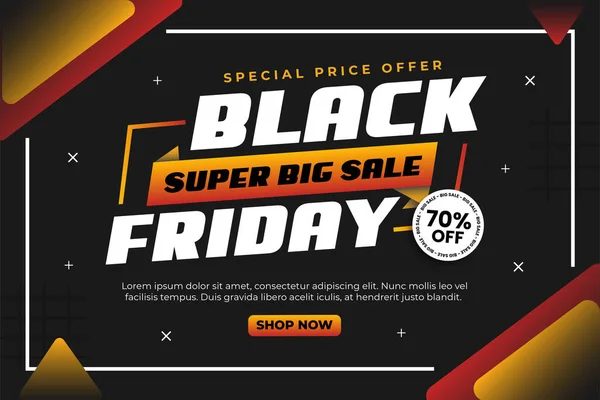Black Friday Verkauf Hintergrund Design Vorlage Einfach Anpassen Einfache Und — Stockvektor