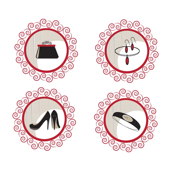 moda ve güzellik vektör ikonlar