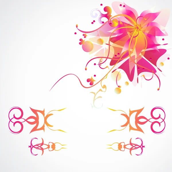 çiçek vektör arka plan dekoratif çerçeveler ile