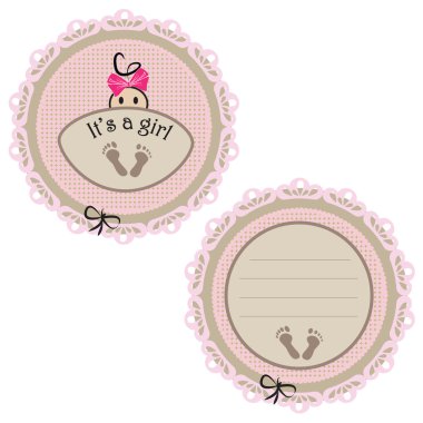 Bebek kartı - girl Tema olduğunu