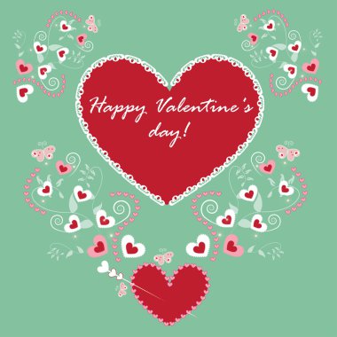 Sevgililer günü kartı.