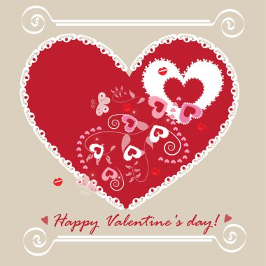 Sevgililer günü kartı.