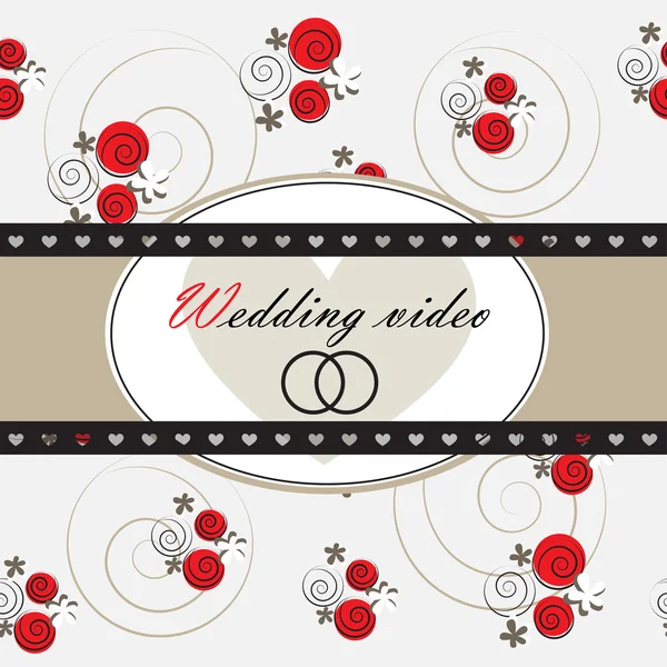 Wedding video background — Stock Vector