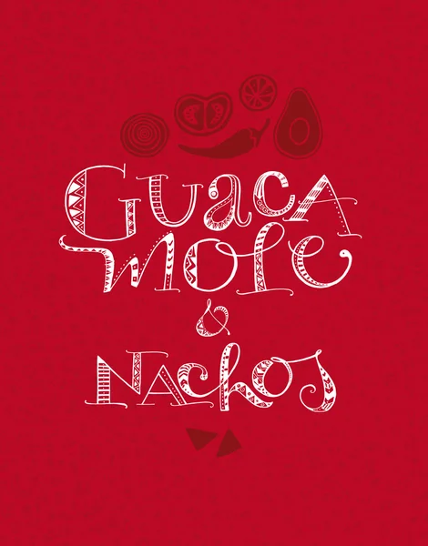 Guacamole y Nachos Gráficos vectoriales