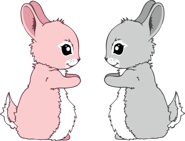 快乐的复活节彩蛋兔 — 图库矢量图片