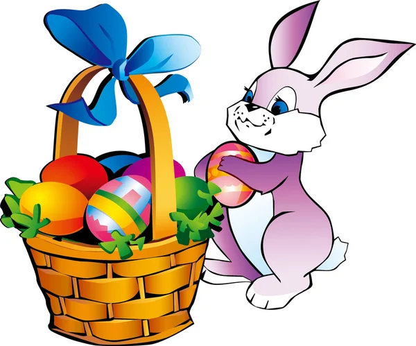 Happy easter egg králík — Stockový vektor