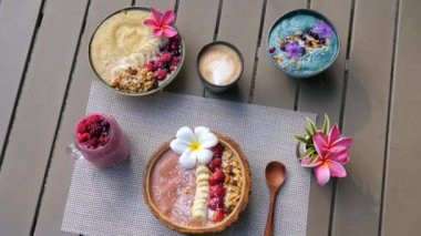 Sağlıklı Beslenme Konsepti, Diyet, Vegan, Vejetaryen Temiz Yemek, Kahvaltı