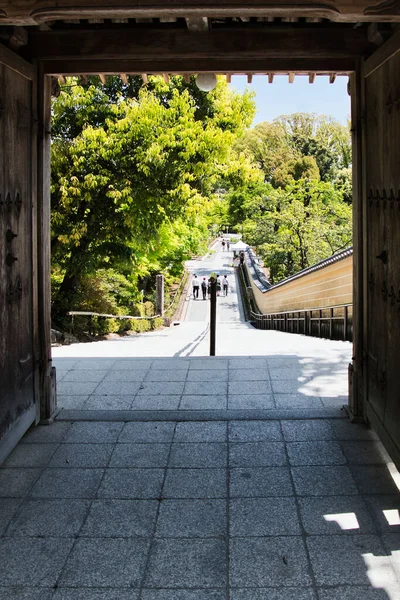 Eine Lange Treppe Kinkakuji Tempel Kyoto Japan — Stockfoto