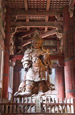 Virupaksa Todai-Ji Tapınağı Heykeli. Nara Japonya