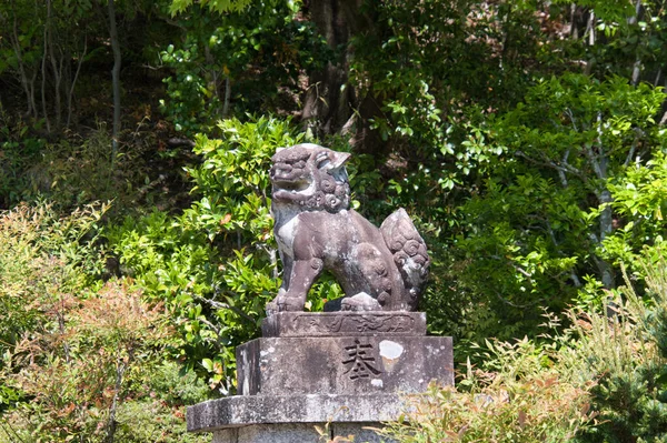 Statue Guardian Dog Yoshimine Dera Temple Kyoto Japan — ストック写真
