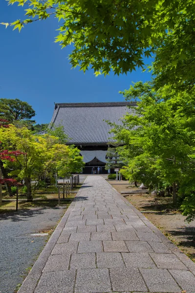 Salão Principal Aproximação Templo Komyo Quioto Japão — Fotografia de Stock