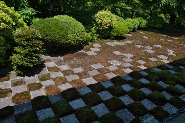 Giardino Zen All Interno Del Tempio Tofuku Kyoto Giappone — Foto Stock